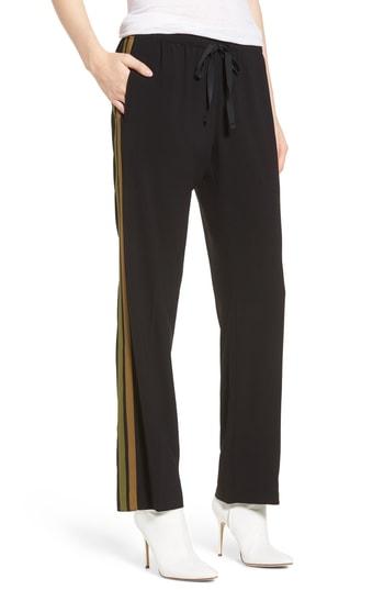 Women's Zadig & Voltaire Poeme Side Stripe Pants Us / 34 Fr - Black