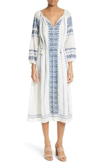 Women's Joie Aliz Embroidered Midi Dress