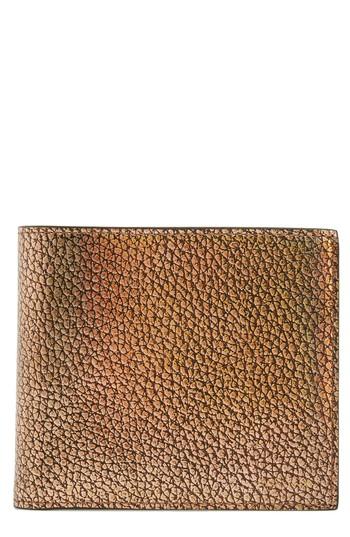 Men's Paul Smith Metallic Leather Wallet - Metallic