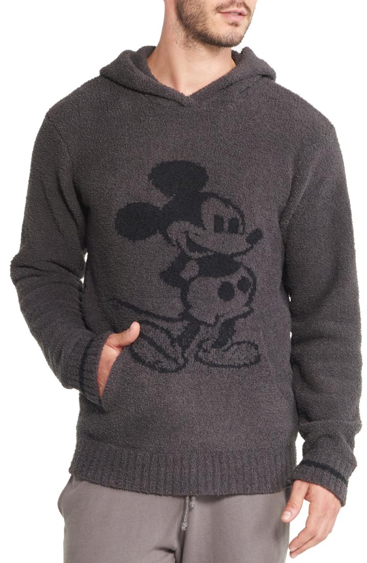 Men's Barefoot Dreams Mickey Mouse Hoodie - Grey