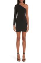 Women's Alexander Wang Ball Chain Trim One-shoulder Body-con Dress