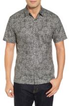 Men's Tori Richard Connex Slim Fit Camp Shirt - Black