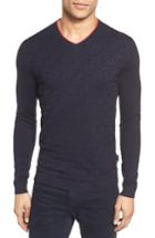 Men's Ted Baker London Armstro Tipped Golf Tee Sweater