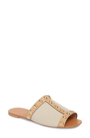 Women's Tory Burch Blythe Slide Sandal M - Beige