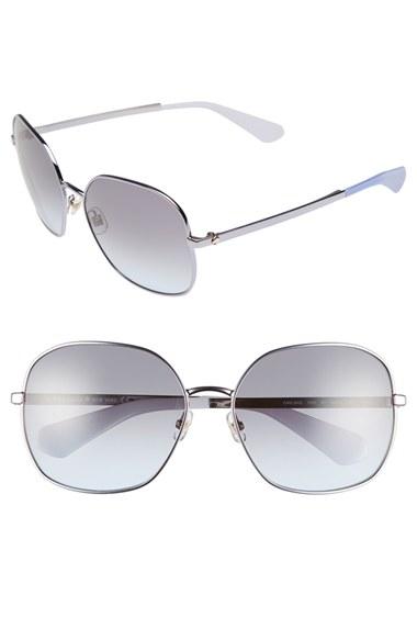Women's Kate Spade New York 'carlisa' 59mm Sunglasses - Blue