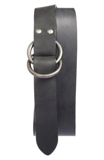 Men's Frye Harness Leather Belt - Black