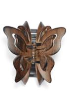 Berry Butterfly Jaw Hair Clip, Size - Brown