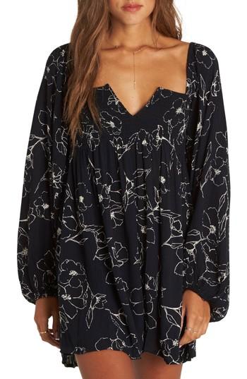 Women's Billabong Flower Dance Smock Dress - Black