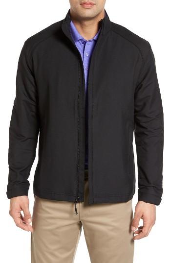 Men's Cutter & Buck 'blakely' Weathertec Wind & Water Resistant Full Zip Jacket - Black