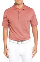Men's Bobby Jones Xh20 Freckle Jacquard Stretch Golf Polo - Orange