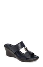 Women's Tuscany By Easy Street Calla Slide Sandal .5 N - Blue