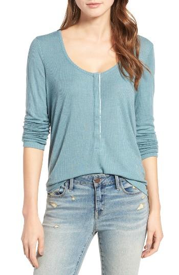 Women's Hinge Ribbed Henley Top