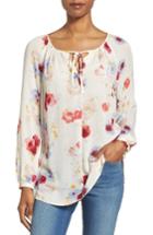 Women's Lucky Brand Floral Print Peasant Blouse