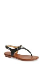 Women's Michael Michael Kors 'plate' Thong Sandal .5 M - Black