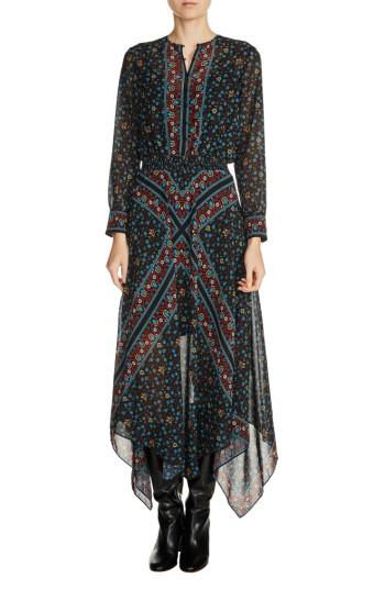 Women's Maje Print Handkerchief Hem Dress