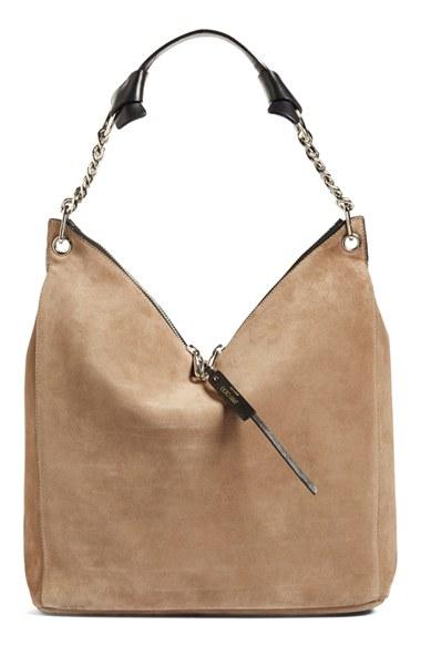 Jimmy Choo 'raven' Suede Shoulder Bag -