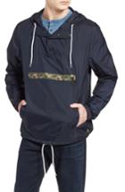 Men's Original Penguin Exposed Zip Pocket Cagoule Jacket - Blue
