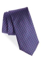 Men's Nordstrom Men's Shop Malone Neat Silk Tie, Size - Pink