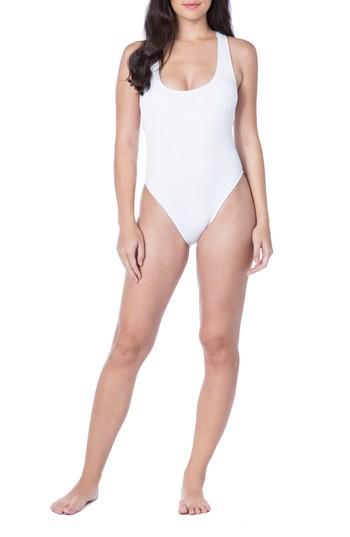 Women's The Bikini Lab Rib-thym One-piece Swimsuit - White