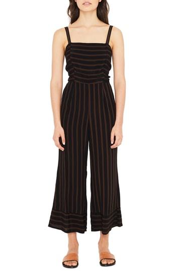 Women's Faithfull The Brand Guanabo Tie Back Stripe Jumpsuit - Black