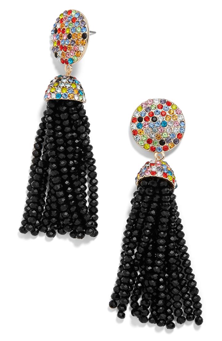 Women's Baublebar Elle Beaded Tassel Drop Earrings