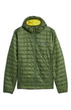 Men's Patagonia Nano Puff Hooded Jacket - Green