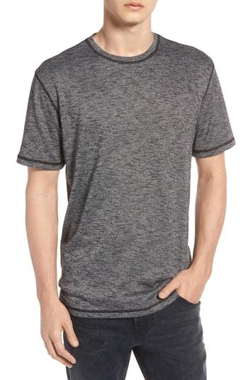 Men's Treasure & Bond Marled Crewneck T-shirt - Black