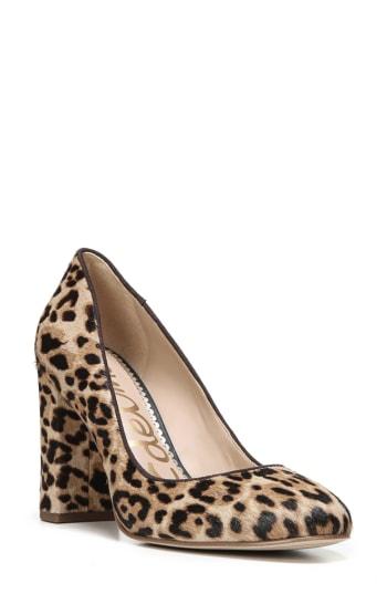 Women's Sam Edelman Stillson Genuine Calf Hair Pump M - Beige