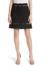 Women's Kate Spade New York Blossom Trim Tweed A-line Skirt - Black