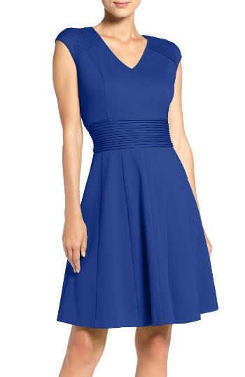 Women's Eliza J Ponte Fit & Flare Dress - Blue