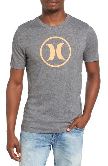 Men's Hurley Circle Icon Dri-fit T-shirt - Grey