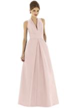 Women's Alfred Sung Dupioni A-line Gown - Pink