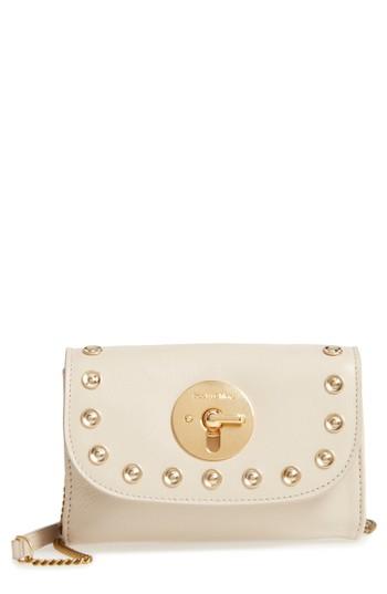 See By Chloe Mini Lois Studded Leather Crossbody Bag - Beige