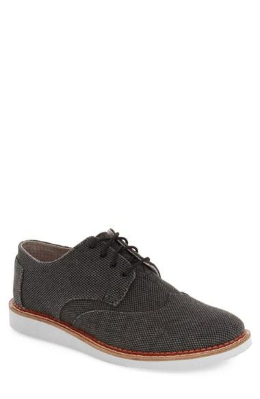 Men's Toms 'classic Brogue' Cotton Twill Oxford M - Blue
