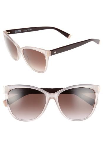 Women's Max Mara Thins 56mm Gradient Cat Eye Sunglasses - Pink/ Burgundy