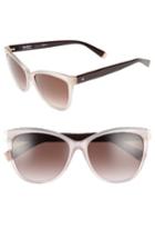 Women's Max Mara Thins 56mm Gradient Cat Eye Sunglasses - Pink/ Burgundy