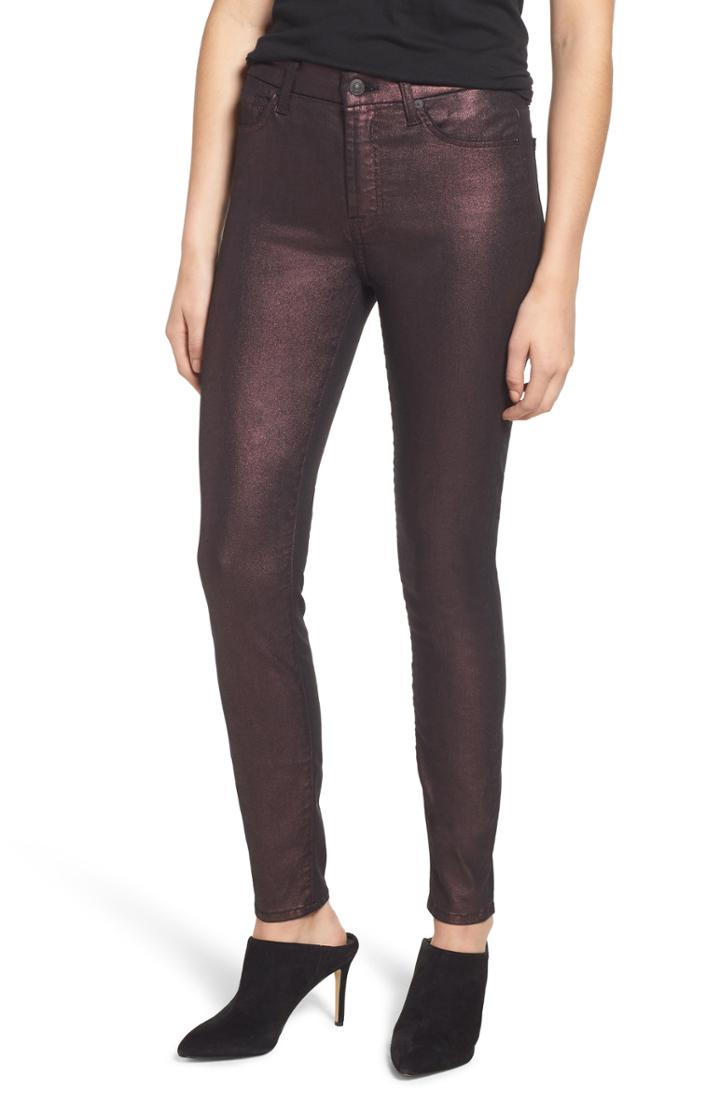 Women's 7 For All Mankind Metallic Ankle Skinny Jeans