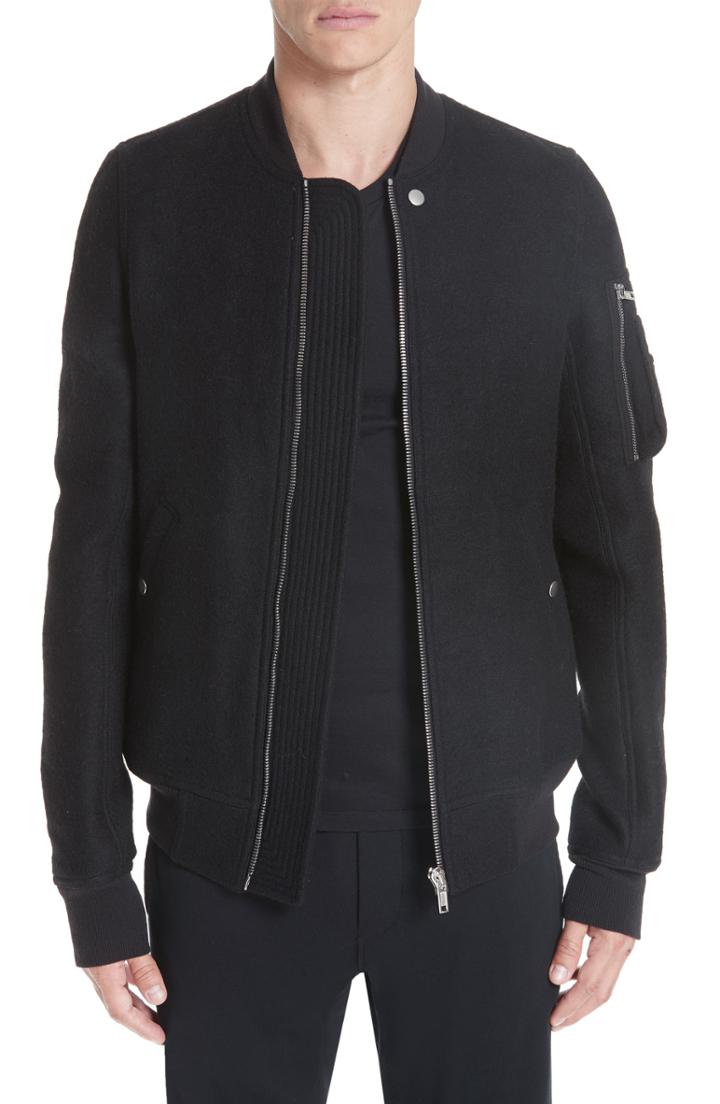 Men's Rick Owens Wool Bomber Jacket