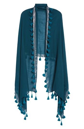 Women's Eileen Fisher Metallic Wool Wrap