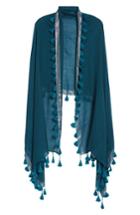 Women's Eileen Fisher Metallic Wool Wrap