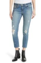 Women's Rag & Bone/jean Dre Ripped Ankle Slim Boyfriend Jeans - Blue