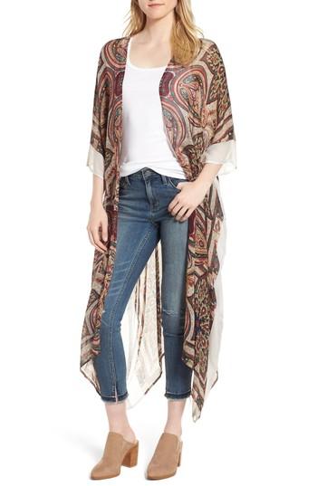 Women's Sole Society Paisley Print Kimono