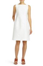 Women's Lafayette 148 New York Jojo Fragmented Jacquard Dress - White