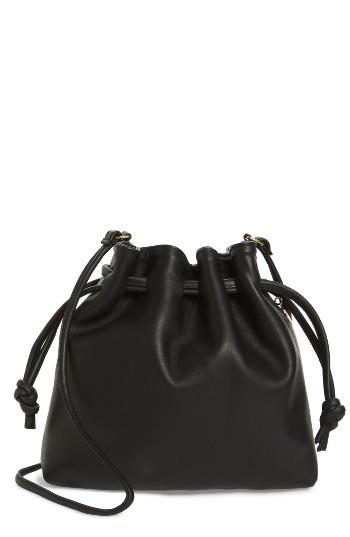 Clare V. Henri Leather Bucket Bag - Black