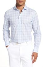 Men's Ledbury Knollcrest Slim Fit Plaid Dress Shirt .5 - Blue