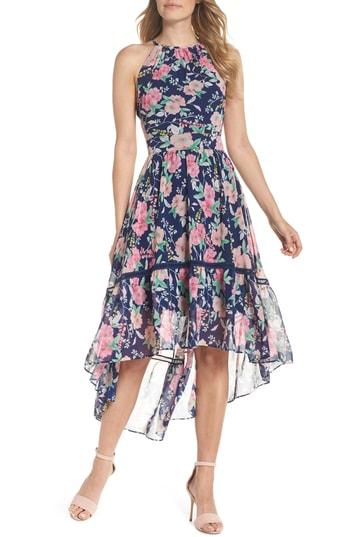 Women's Eliza J Halter Neck Fit & Flare Dress - Blue