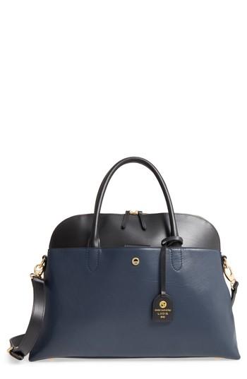 Lodis Dominica Under Lock & Key Rfid Leather Briefcase - Blue