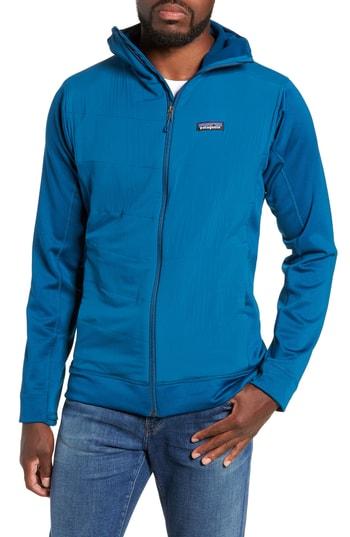 Men's Patagonia Crosstek Hybrid Hooded Jacket - Blue