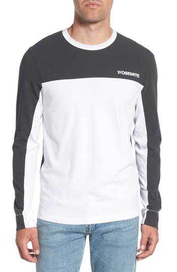 Men's James Perse Colorblock Motocross Shirt (s) - Grey