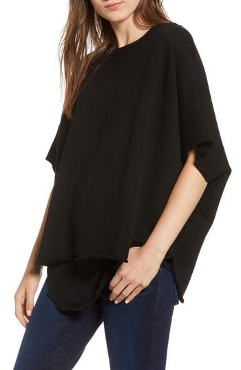 Women's Frank & Eileen Tee Lab Capelet Sweatshirt, Size - Black